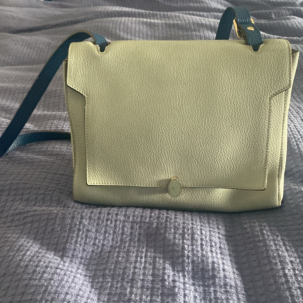 Anya Hindmarch blue handbag